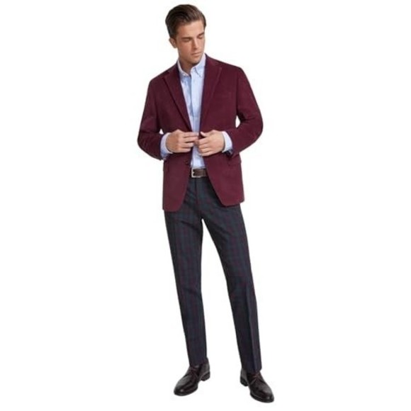 Tommy Hilfiger Sport Coat Red Cotton Modern Fit, 44R - Picture 1 of 6